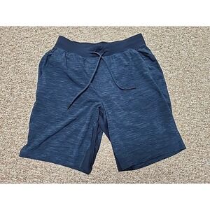 Lululemon T.H.E Shorts Mens M Blue  Black Lined 10" Luxtreme Performance